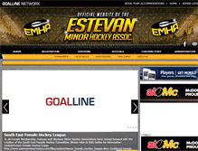 Tablet Screenshot of estevanminorhockey.com